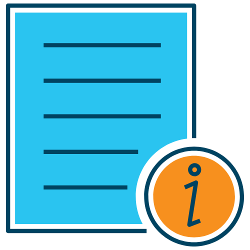 An image of a sheet of paper with the letter i