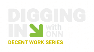 Digging in with ONN Logo